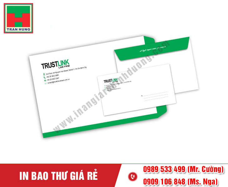 In bao thư giá rẻ nhất Bình Dương