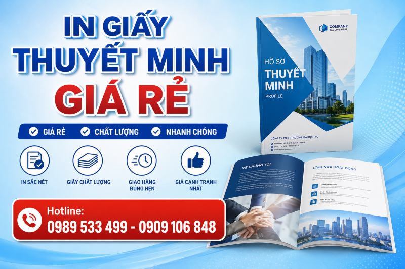 In Giấy Thuyết Minh Giá Rẻ | In Nhanh, Đẹp, Đúng Tiến Độ
