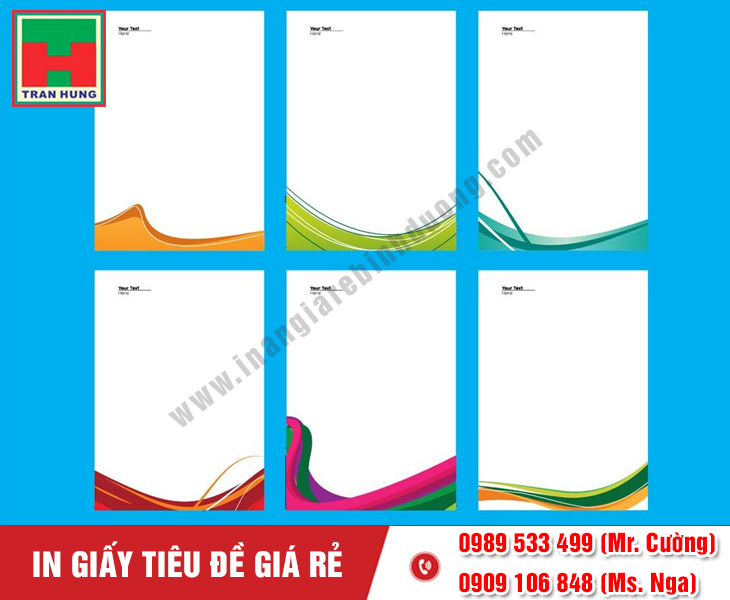 In giấy tiêu Đề Thư – Letterhead giá rẻ tại Bình Dương