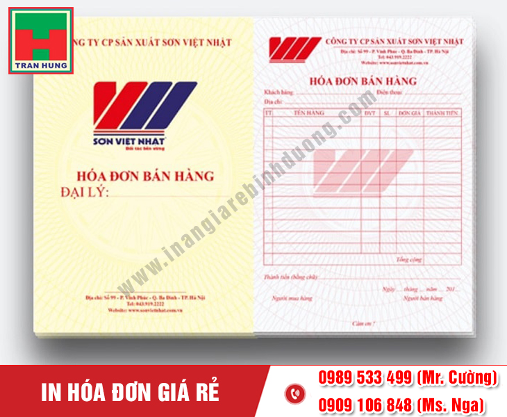 In Hóa Đơn – Chất Lượng, Giá Rẻ, Giao Nhanh