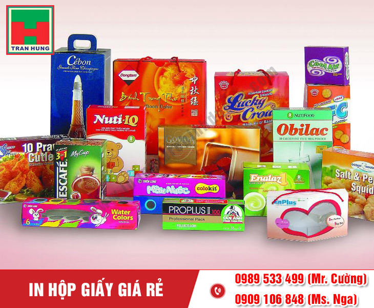 Thiết Kế & In Hộp Giấy Bình Dương Đẹp, Giá Rẻ