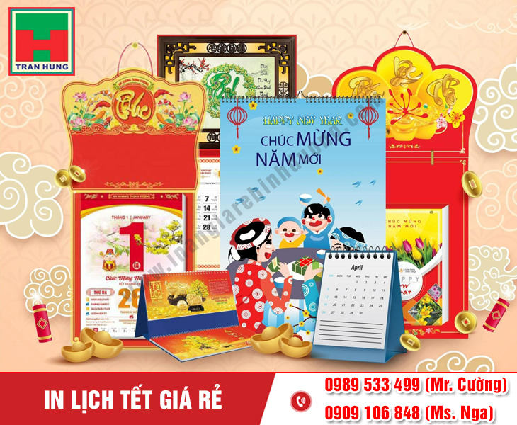 Xưởng In Lịch Tết 2026 Giá Rẻ, Uy Tín, Chất Lượng