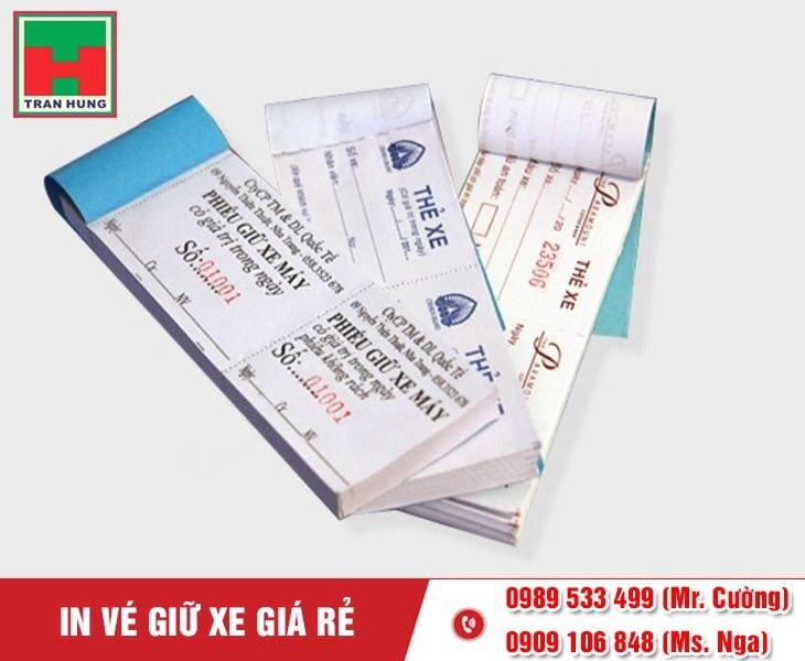 In Vé Giữ Xe Cho Bãi Giữ Xe In Vé Giữ Xe Cho Bãi Giữ Xe