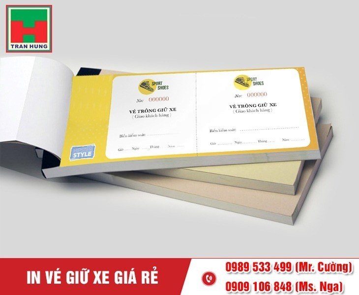 In Vé Giữ Xe Cho Bãi Giữ Xe In Vé Giữ Xe Cho Bãi Giữ Xe