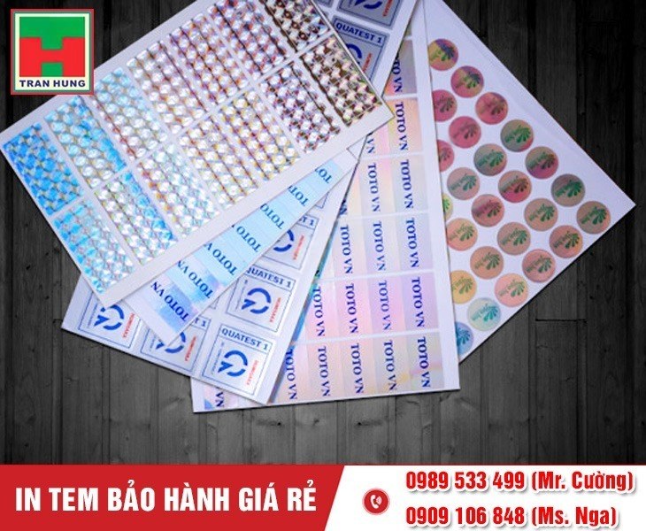 In tem bảo hành số lượng lớn In tem bảo hành số lượng lớn