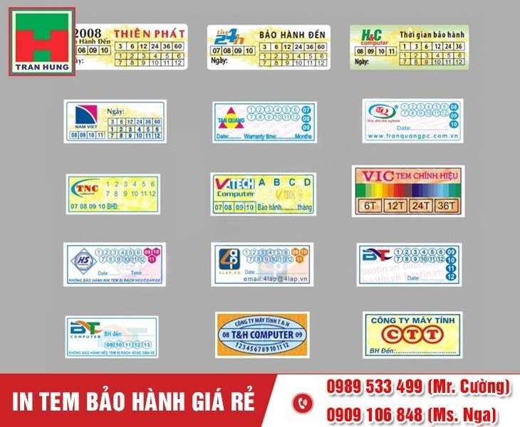 In tem bảo hành số lượng lớn In tem bảo hành số lượng lớn