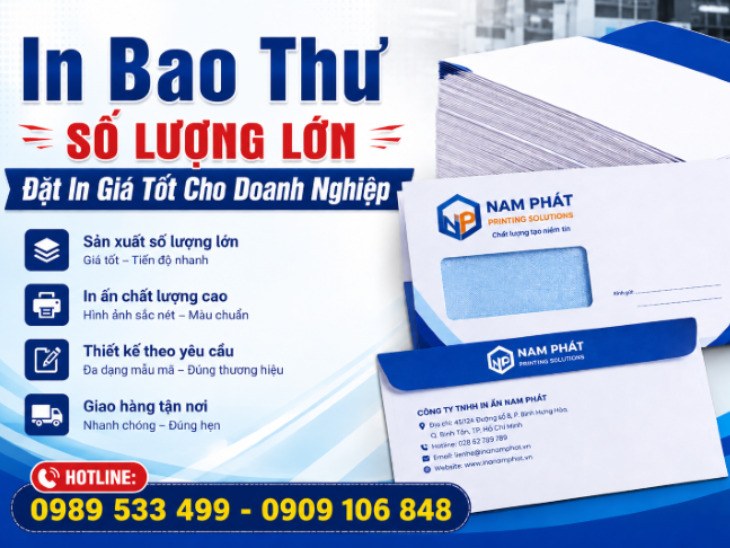 In Bao Thư Số Lượng Lớn – Giá Tốt Cho Doanh Nghiệp