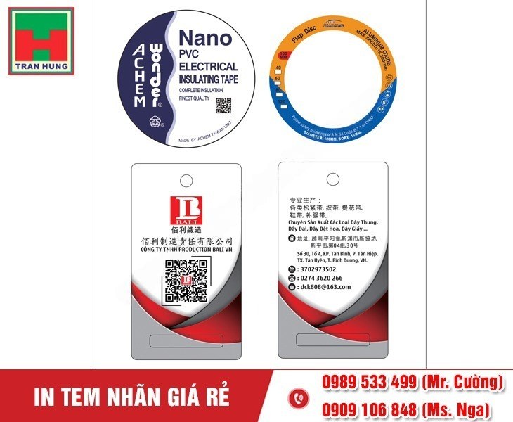 In tem nhãn Bình Dương