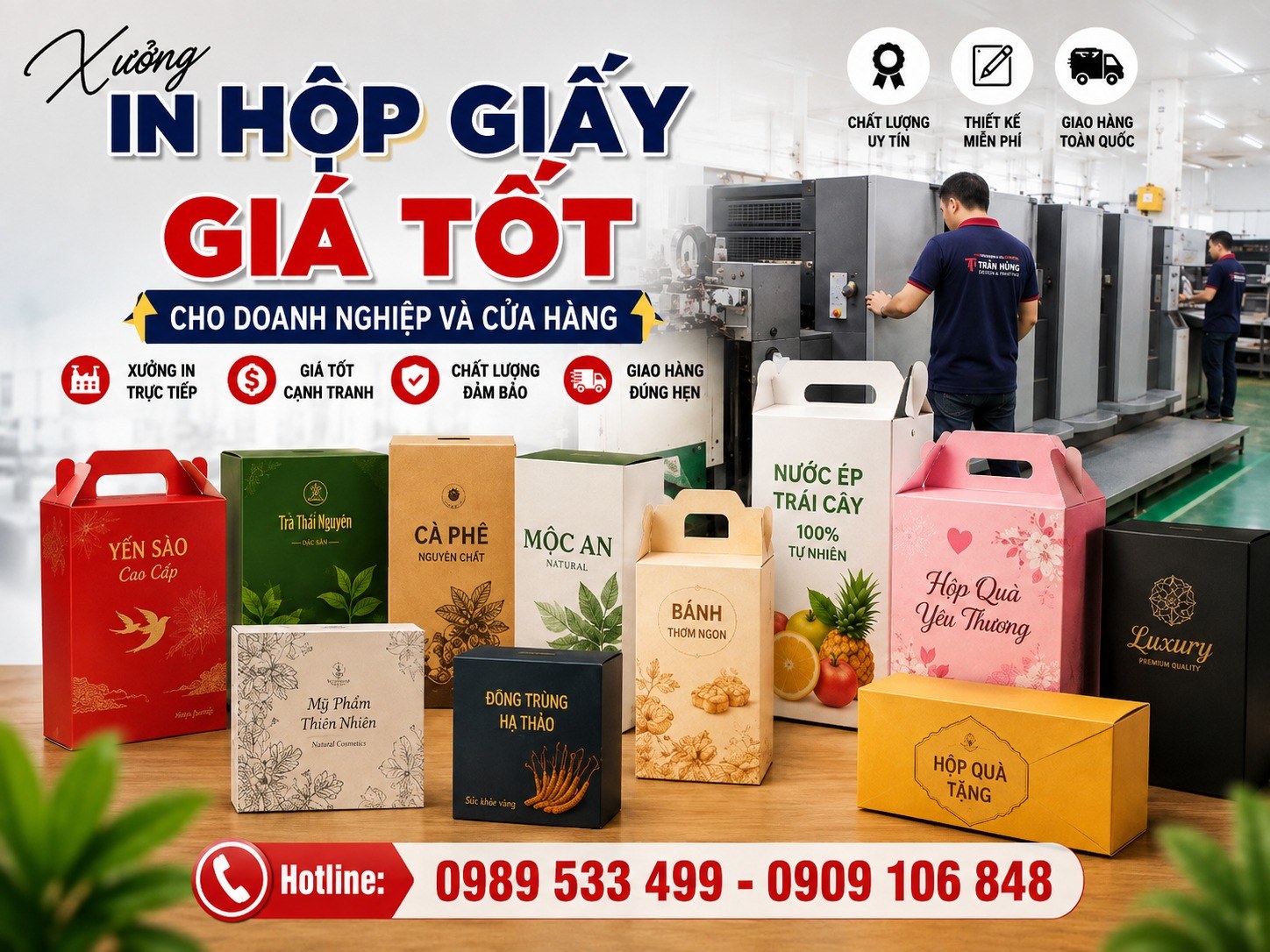 Xưởng In Hộp Giấy Giá Tốt Cho Doanh Nghiệp Và Cửa Hàng